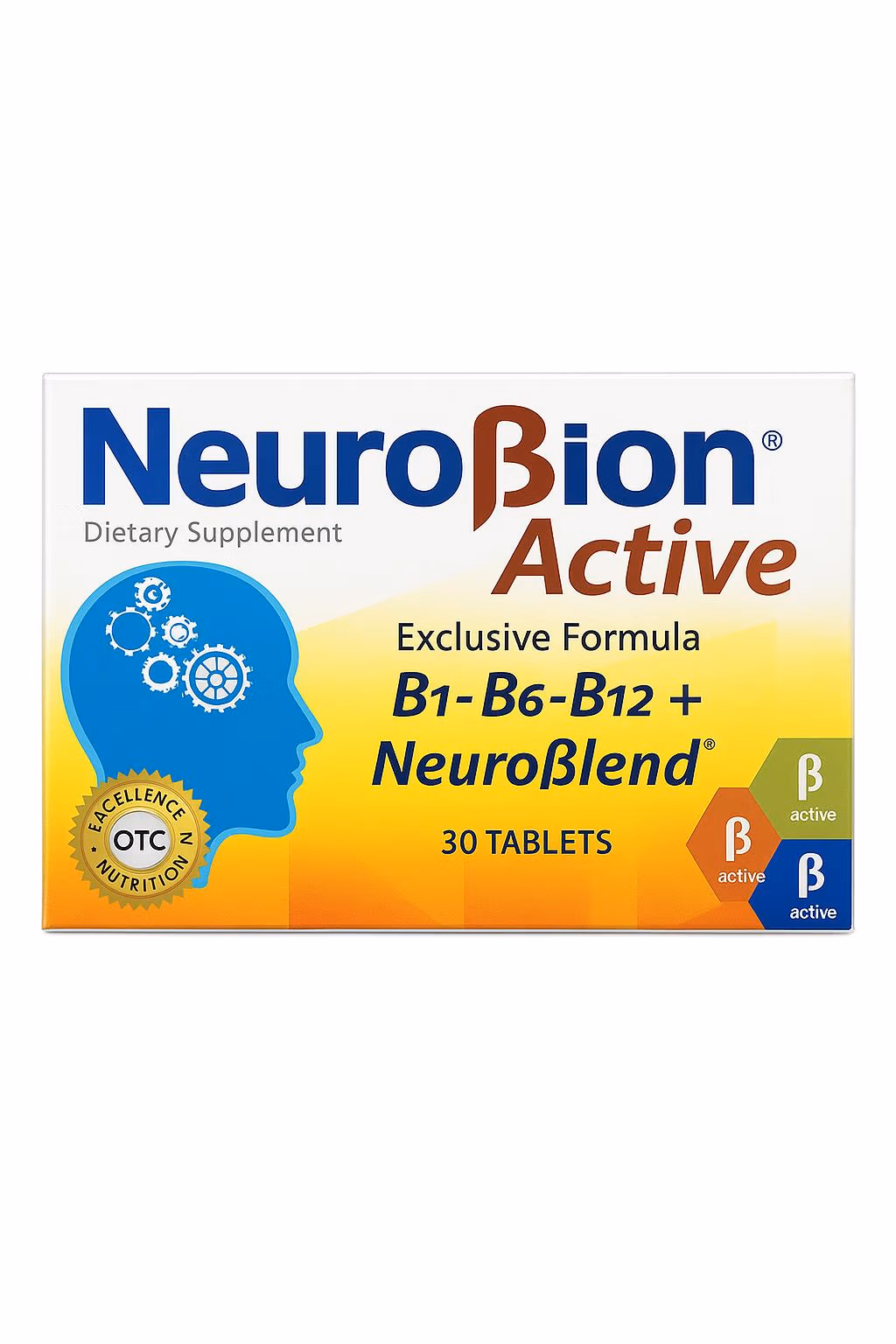 Neurobion Active vitaminas B1 B6 B12 en tabletas disponible en HealthRx Pharmacy