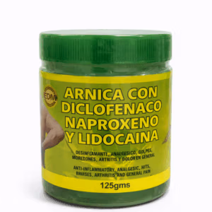 Arnica con diclofenaco naproxeno y lidocaína gel tópico disponible en HealthRx Pharmacy