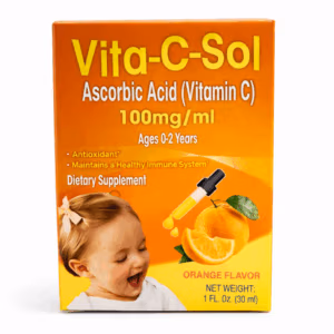 Vita-C-Sol vitamina C líquida para bebés disponible en HealthRx Pharmacy
