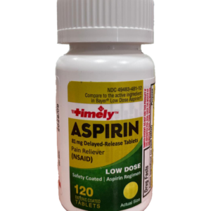 Timely aspirina 81 mg de liberación retardada disponible en HealthRx Pharmacy